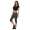 Damen Jogginhose 3/4 Sport-Hose Baumwolle;  Grafit XL