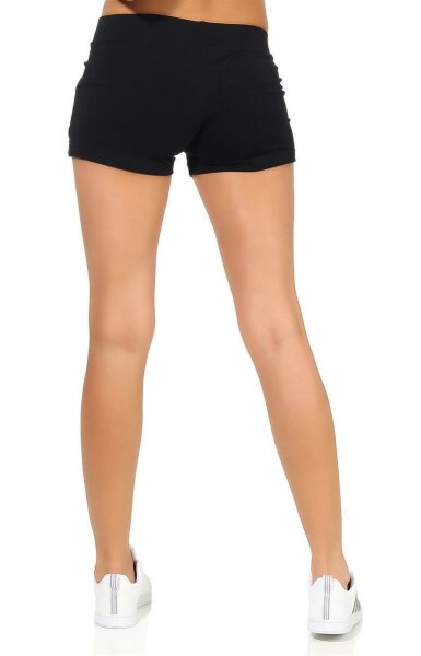 Damen Sport Shorts Hotpants kurz Baumwolle Radler Fitness mit Taschen, € 9, 99