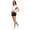 Damen Sport Shorts Hotpants kurz; Schwarz XL