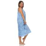 Damen Nachthemd Sleepshirt Nachtwäsche ohne Ärmel;