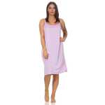 Damen Sleepshirt Nachthemd Nachtwäsche Sommer ohne Ärmel;