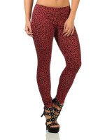 Damen Basic Leggings,  Leo, Zabra, Gr. S M L XL