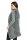 Strickjacke Sweats Poncho Umhang Cardigan Jacke; Grau/S/M
