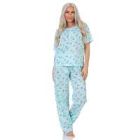 Damen Pyjama Hose + Shirt Schlafanzug Pyjama-Set;...