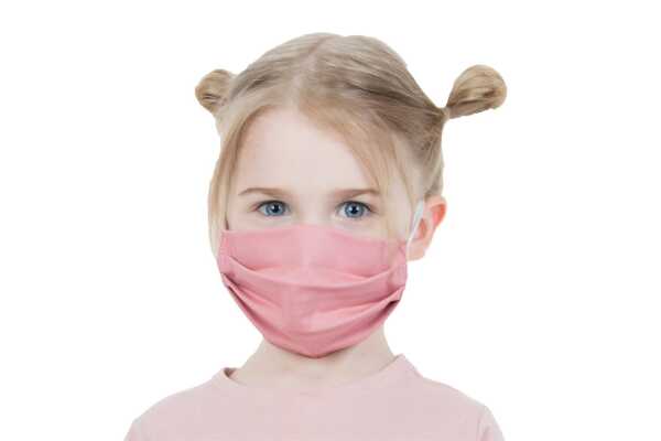 4 Stück Kinder Maske Staub Baumwoll Gesichtsmaske waschbar 2-Lagen