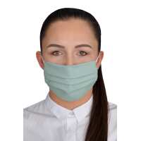 5 Stück Damen Masken Mundschutz Gesichtsmaske waschbar 2-Lagen Baumwolle 100%,  Grün