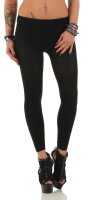 Damen Leggings Strumpfhosen ohne Fuß Strümpfe Strumpfhosen ; Schwarz/40-42