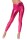 Damen Leggings Latex Look Lack Glanz, Pink L