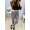 Damen Aladin-Hose Haremshose; Leo-Grau L/XL