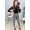 Damen Aladin-Hose Haremshose; Leo-Grau L/XL