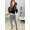 Damen Aladin-Hose Haremshose; Leo-Grau L/XL