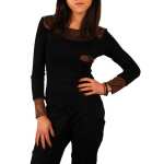 Longshirt Tunika Ripp Pullover; S/M;