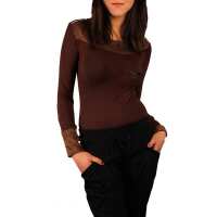 Longshirt Tunika Ripp Pullover; S/M;