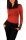 Longshirt Tunika Ripp Pullover; S/M; Ziegelrot