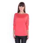 Damen Longshirt mit Tüll Ärmel Tunika Top Bluse,