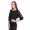 Damen Longshirt mit Tüll Ärmel Tunika Top Bluse,