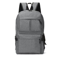 Multifunktionsrucksack mit USB-Ladeanschluss auch  für Laptop 17" geeignet; Grau