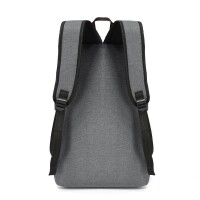 Multifunktionsrucksack mit USB-Ladeanschluss auch  für Laptop 17" geeignet; Grau