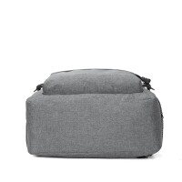 Multifunktionsrucksack mit USB-Ladeanschluss auch  für Laptop 17" geeignet; Grau