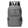 Multifunktionsrucksack mit USB-Ladeanschluss auch  für Laptop 17" geeignet; Grau