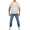 Herren Polo-Shirt mit Streifenmuster und Knopfleiste aus 100 % Baumwolle