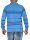 Herren Polo Shirt Langarm Longsleeve mit Brusttaschen; Hellblau L