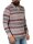 Herren Polo Shirt Langarm Longsleeve mit Brusttaschen; Grau L