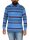 Herren Polo Shirt Langarm Longsleeve mit Brusttaschen; Hellblau L