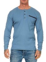 Herren Basic Langarm Shirt Baumwolle; S M L XL XXL 3XL