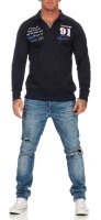 Herren Polo Shirt Langarm Longsleeve Sweatshirt M L XL XXL