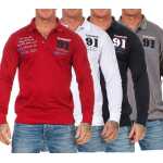 Herren Polo Shirt Langarm Longsleeve Sweatshirt M L XL XXL