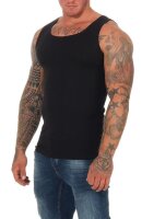 2 Stück Herren Unterhemd Männer Unterwäsche Baumwolle;  Schwarz/3XL