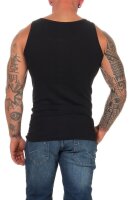 2 Stück Herren Unterhemd Männer Unterwäsche Baumwolle;  Schwarz/3XL