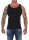 2 Stück Herren Unterhemd Männer Unterwäsche Baumwolle;  Schwarz/3XL