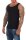 2 Stück Herren Unterhemd Männer Unterwäsche Baumwolle;  Schwarz/3XL