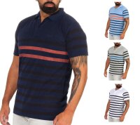 Herren Poloshirt Gestreift – Kurzarm, Klassisches...