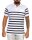 Herren Poloshirt Gestreift – Kurzarm, Klassisches Design, M L XL 2XL