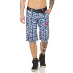 Herren Jungen Kurze Hosen Bermuda Shorts Karo mit...