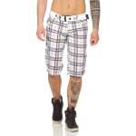 Herren Jungen Kurze Hosen Bermuda Shorts Karo mit Gürtel; Model 4-29