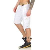 Herren Jungen Kurze Hosen Bermuda Shorts Karo mit Gürtel; Model 2-31
