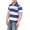 Herren Polo Shirt gestreift mit Brusttasche; M L XL 2XL 3XL
