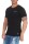 Herren T-Shirt Basic Aufdruck; Schwarz XXL
