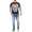 Herren T-Shirt Totenkopf Skull Vintage Aufdruck Biker Tatoo;  Schwarz M