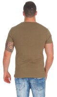 Herren T-Shirt Vintage Aufdruck Since 1973 Biker Motor Cycle; Olive M