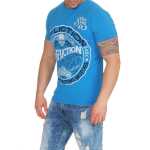 Herren T-Shirt Vintage Aufdruck Since 1973 Biker Motor Cycle; Blau M