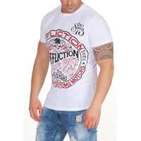 Herren T-Shirt Vintage Aufdruck Since 1973 Biker Motor Cycle; Weiß S