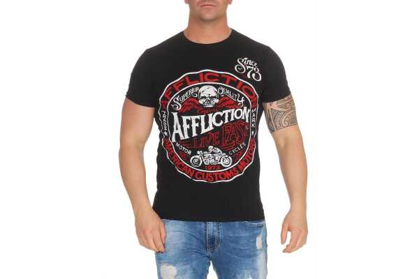 Herren T-Shirt Vintage Aufdruck Since 1973 Biker Motor Cycle; Schwarz XXXL
