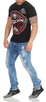 Herren T-Shirt Vintage Aufdruck Since 1973 Biker Motor Cycle; Schwarz L