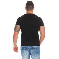 Herren T-Shirt Vintage Aufdruck Since 1973 Biker Motor Cycle; Schwarz M