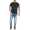 T-Shirt 3D OptikTotenkopf Skullt; Navy L